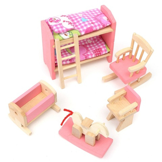 Набор детской мебели из дерева "Детская спальная комната" JAXTOY Kids Bedroom 10 piece