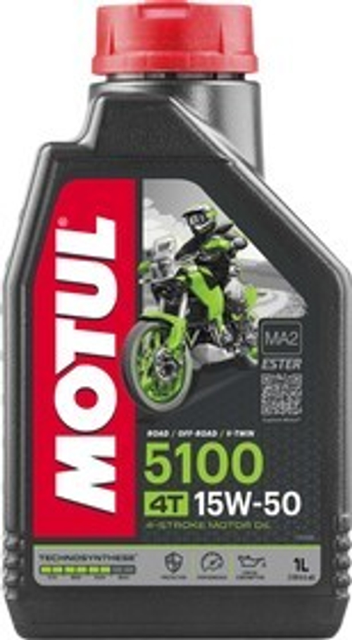 Масло моторное 4-х тактное для мотоциклов Motul 5100 4T SAE 15W50 1л