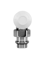 Набор термостатический для радиатора угловой 1/2" Royal Thermo Design М30х1.5 Хром RTE 07.0016