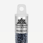 Японский бисер TOHO Round 15/0 (№81), металлизированный, непрозрачный глянцевый