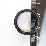 Тоннель диаметр 18 мм для пирсинга ушей (медицинская сталь). Титановое покрытие. Черная 1 штука