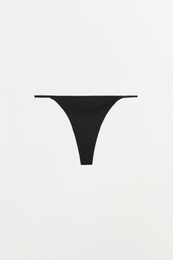 ZARA ТРУСЫ-ТАНГА ИЗ ВИСКОЗЫ, ЧЕРНЫЙ