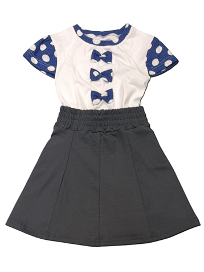 105692-1 Юбка детская 8-клинка кулирка с лайкрой фумэ (64-122/128)