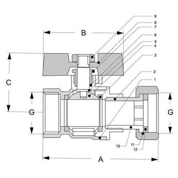 Кран шаровой STI нак.г. для котлов Г/Г 20 (10) купить в Москве и Московской области по низкой цене с доставкой по России — (3) Кран шаровой STI нак.г. для котлов Г/Г 20 (10) — (3)