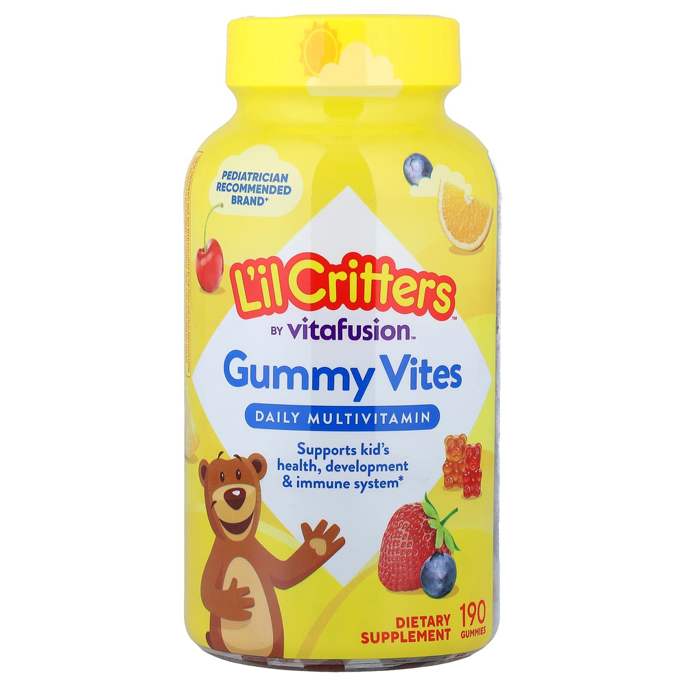 L'il Critters, Gummy Vites, ежедневные мультивитамины, 190 жевательных мармеладок
