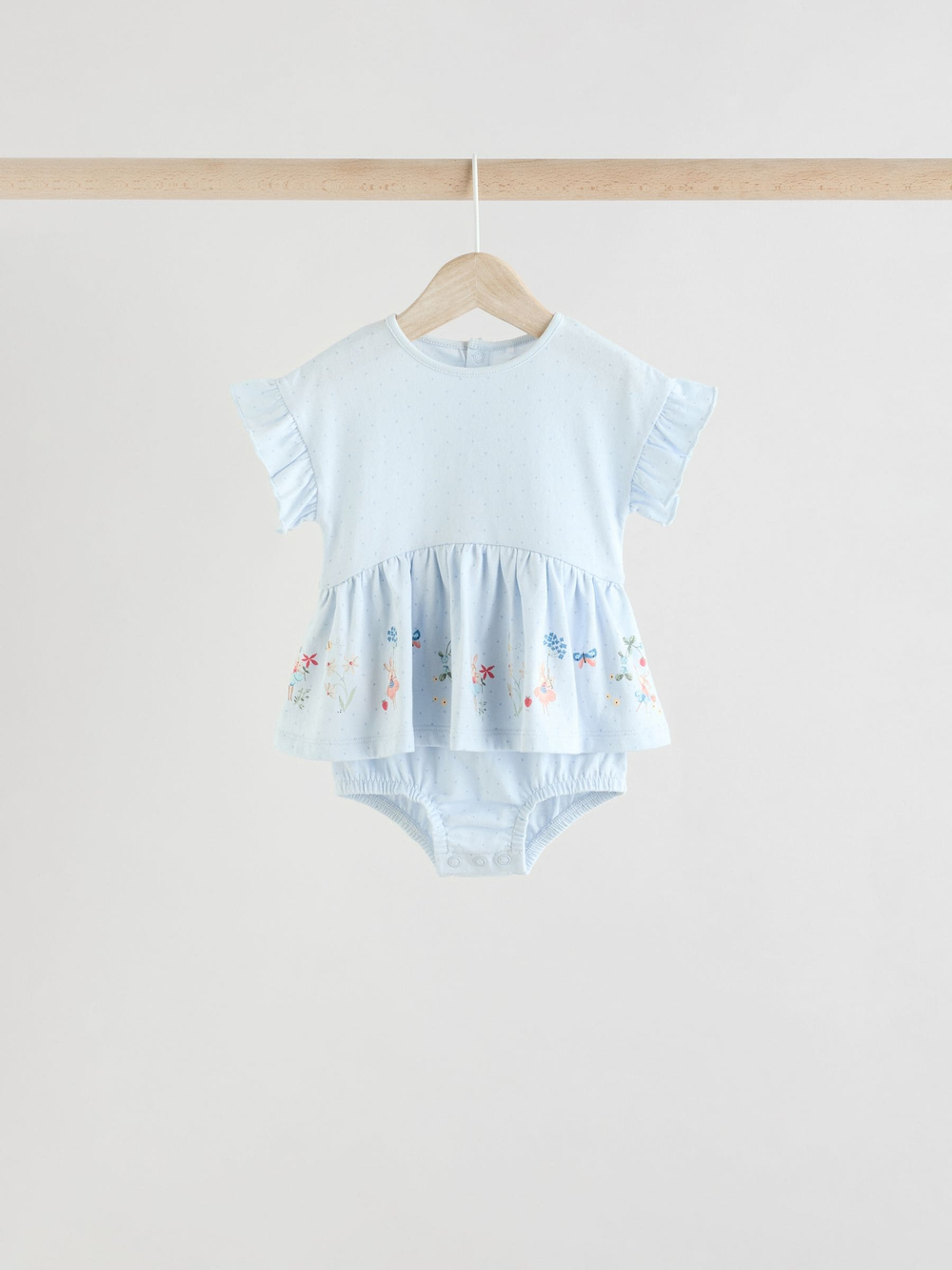 Боди с коротким рукавом для девочек Next E84-781, 3 шт., Розовый, Голубой, Молочный