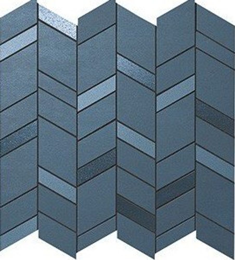 ATLAS CONCORDE MEK BLUE MOSAICO CHEVRON WALL 30.5x30.5