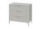 Комод Type 3 ящика ширина 90 см (серо-бежевый)