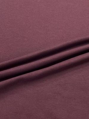 Трикотаж хлопковый с начесом Loro Piana сливовый