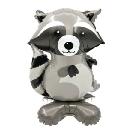 Шар 3D (21""/53 см) Фигура на подставке, Лесной Енот, 1 шт. в уп. З90