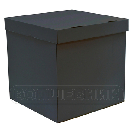 Коробка 70*70*70 см чёрная #1302-1155