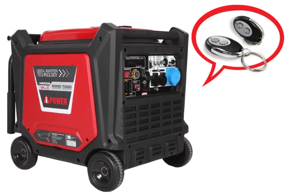 Инверторный бензиновый генератор A-iPower A8000IS с электростартером, 8.0 кВт, 230В