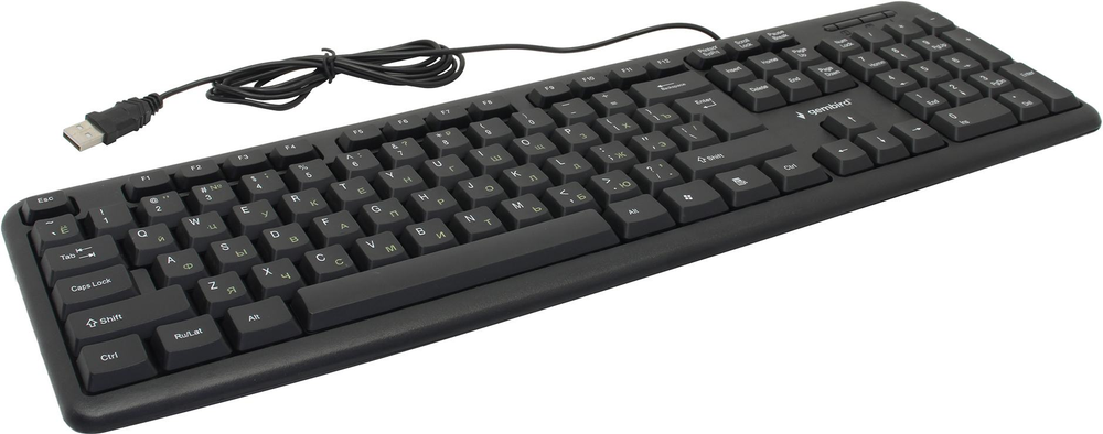 Клавиатура Gembird KB-8320U-Ru_Lat-BL  Black &lt;USB&gt;  104КЛ