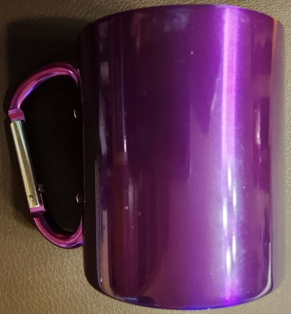 Кружка туриста Шамони Монблан Франция Chamonix 4810 Mont Blanc Ручка с карабином.