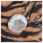 Серебряная монета-амулет «Тигр»