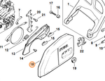Крышка цепной звёздочки для бензопилы STIHL MS 180, 210, 230, 250. арт.PJ18005 FARMERTEC (STIHL 1123 640 1704)