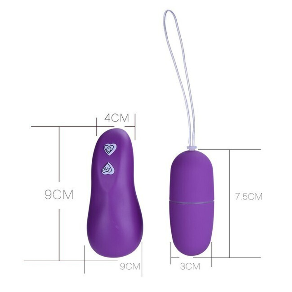 Вибро яйцо с дистанционным пультом управления Remote Jump Egg Vibrator (фиолетовый) (Цвет: фиолетовый)