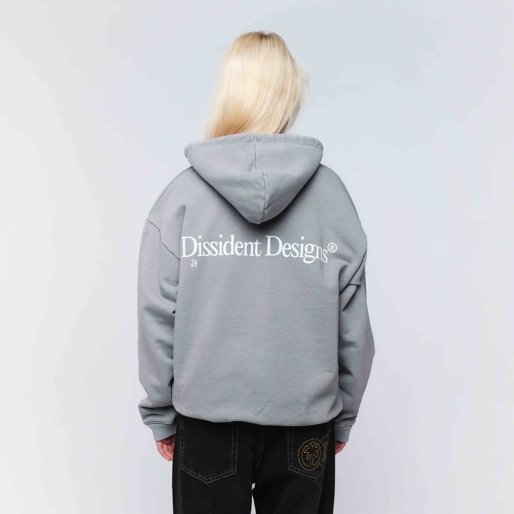 Худи Dissident DD24 серый