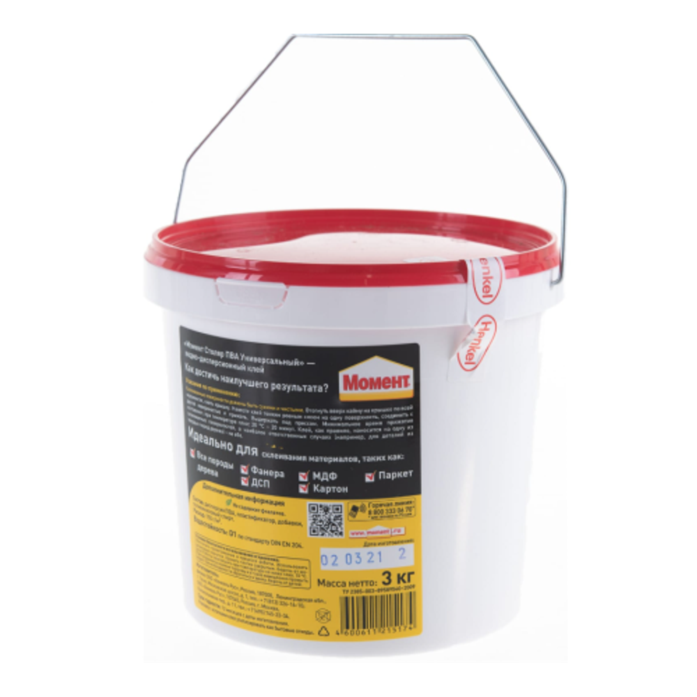 Клей Момент 1960503 Столяр ПВА универсальный 3 кг. | Клеи бытовые и универсальные