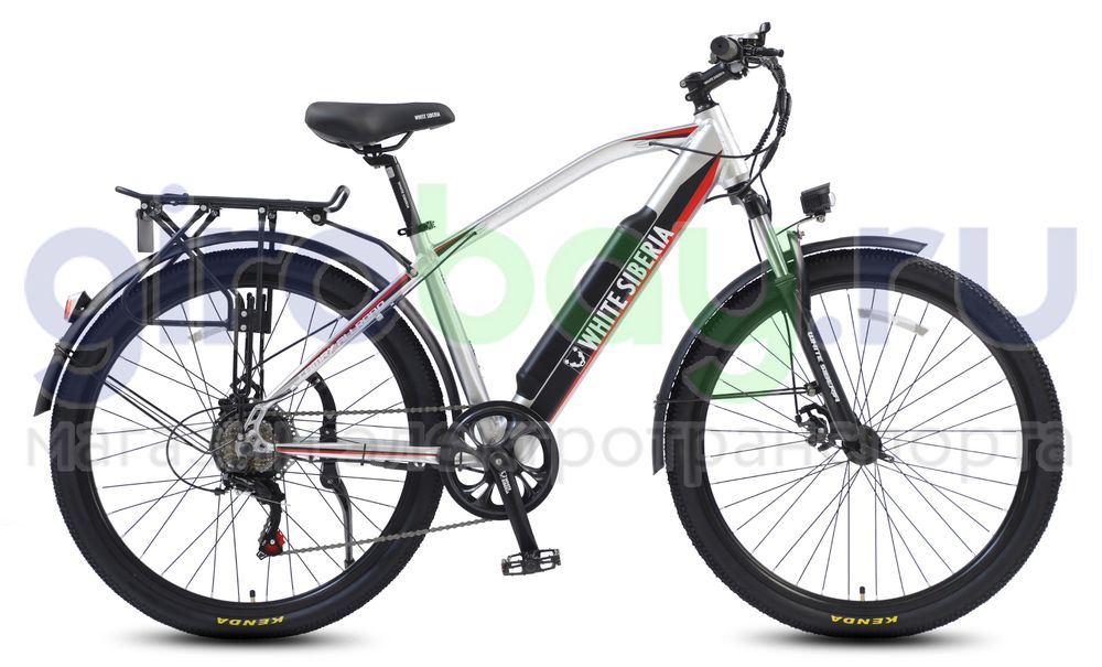 Электровелосипед WHITE SIBERIA CAMRY ALLROAD 500W 36V/11A Silver Winter (Серебро) фото 4 фото №5