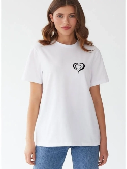 Футболка с сердцем