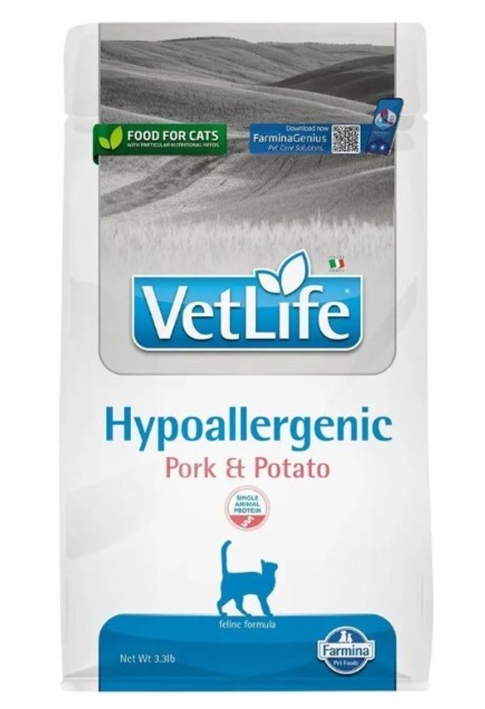 Farmina Vet Life Cat Hypoallergenic Pork &amp; Potato 400г