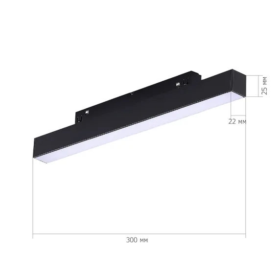 ST370.406.12 Магнитный трековый светильник SMART Черный LED 1*12W 2700K-6500K 960Lm Ra90 120° IP20 L СКАЙЛАЙН 48V