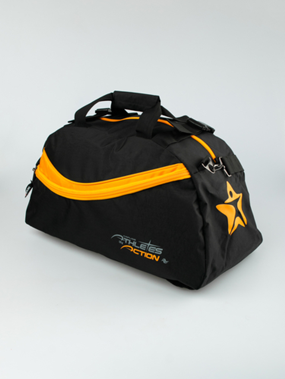 Сумка спортивная ProfSport Athletes In Action черно-желтая