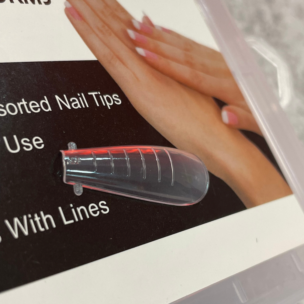 Верхние формы для наращивания PROFESSIONAL NAIL FORMS (балерина, для полигеля)