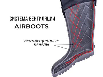 Сапоги NORFIN Airboots с манжетой -50С EVA, цвет антрацит