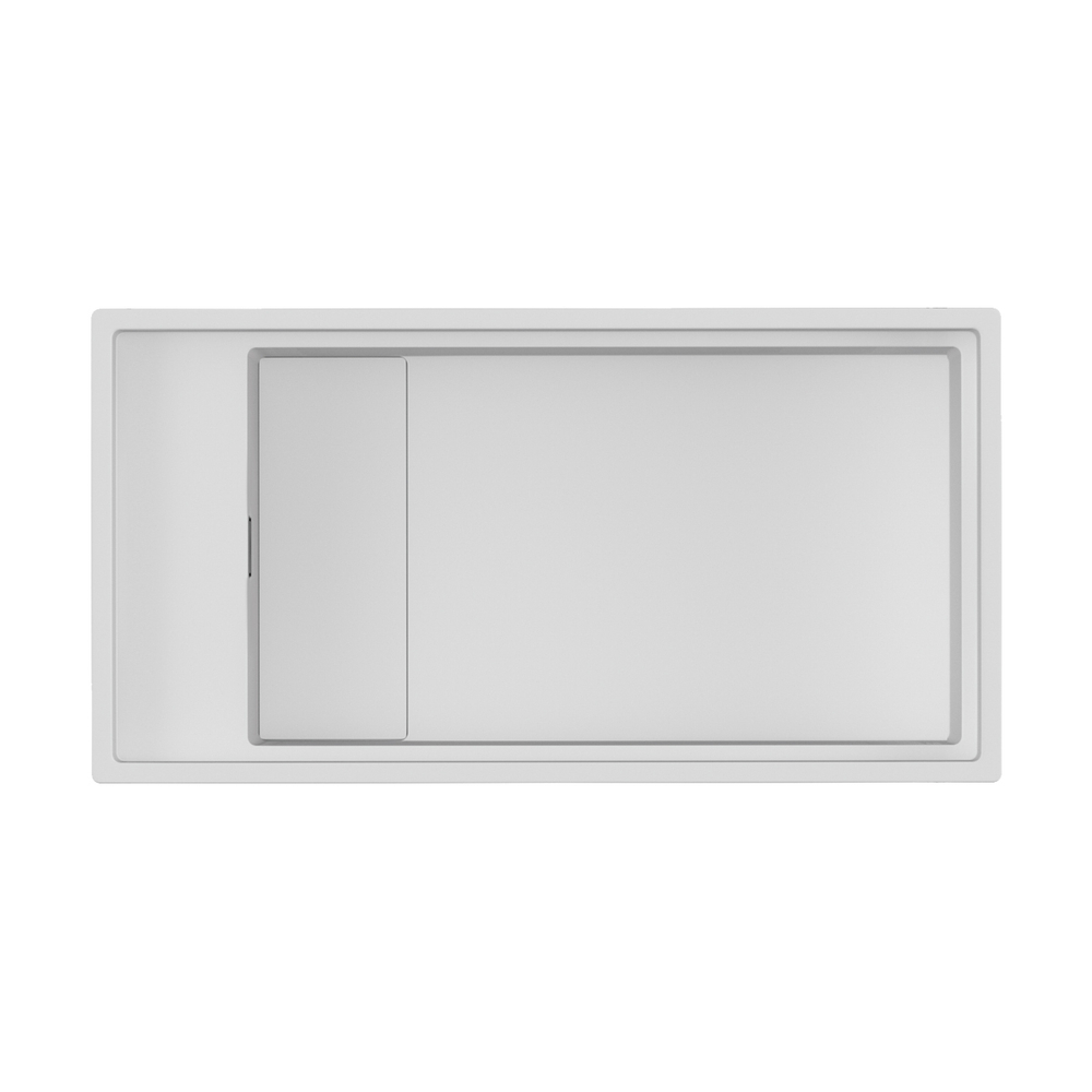 Кухонная мойка Omoikiri KINARU PRO 86-U/I WH 4997026 белая 82х46 см.