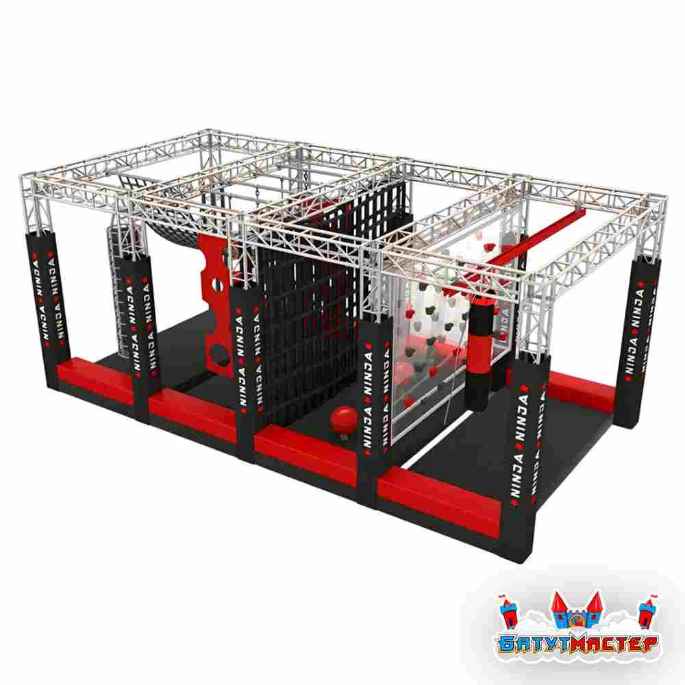 Развлекательный парк-ниндзя «Зона Экстрима X», 12×6×3 м