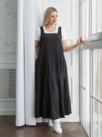 Сарафан 1251 серый Novita (Акция)