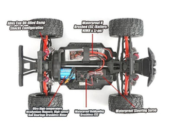 Радиоуправляемый монстр Remo Hobby MMAX Brushless 1/10 4WD с Li-Po аккумулятором, мощный и влагозащищенный, для активного отдыха