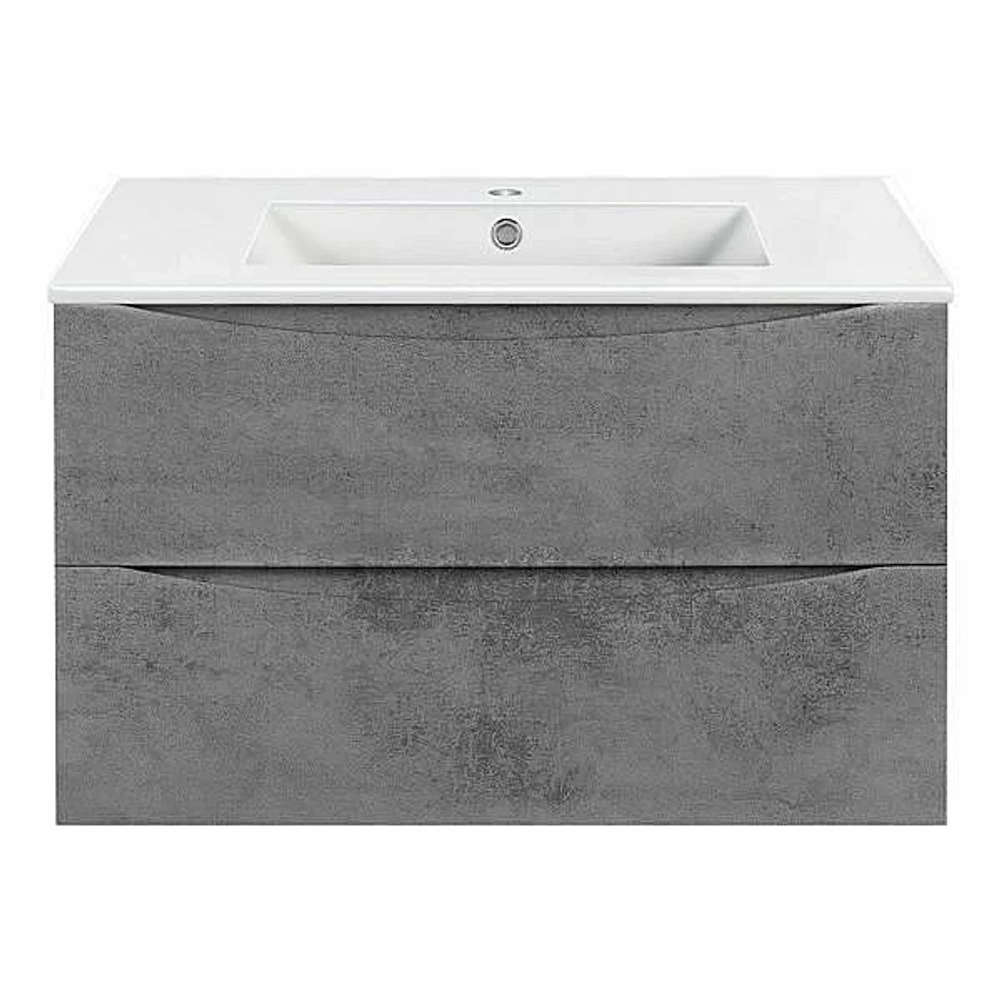 Тумба с раковиной Vincea Mia VMC-2MC800BT + VBS-13980 800 Beton