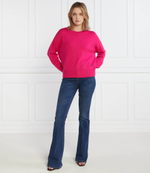 Хлопковый свитер Liu Jo - розовый(MF3019 MA09O)