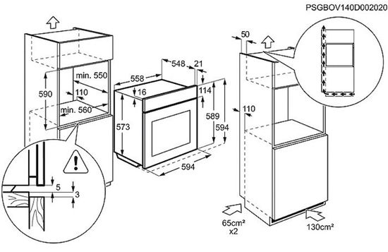 Газовый духовой шкаф Electrolux EOG 91102 AK