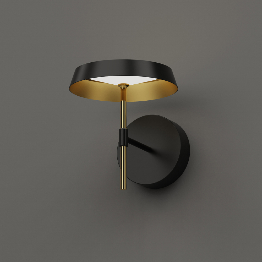 Настенный светильник MB18001061-1A  black/gold