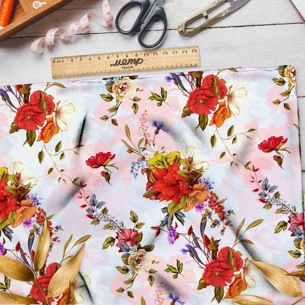 Ткань кулирная гладь страстное поле