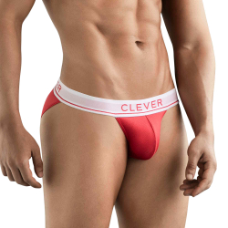 Мужские трусы танга красные Clever Moda CIRCON BRIEF 177205