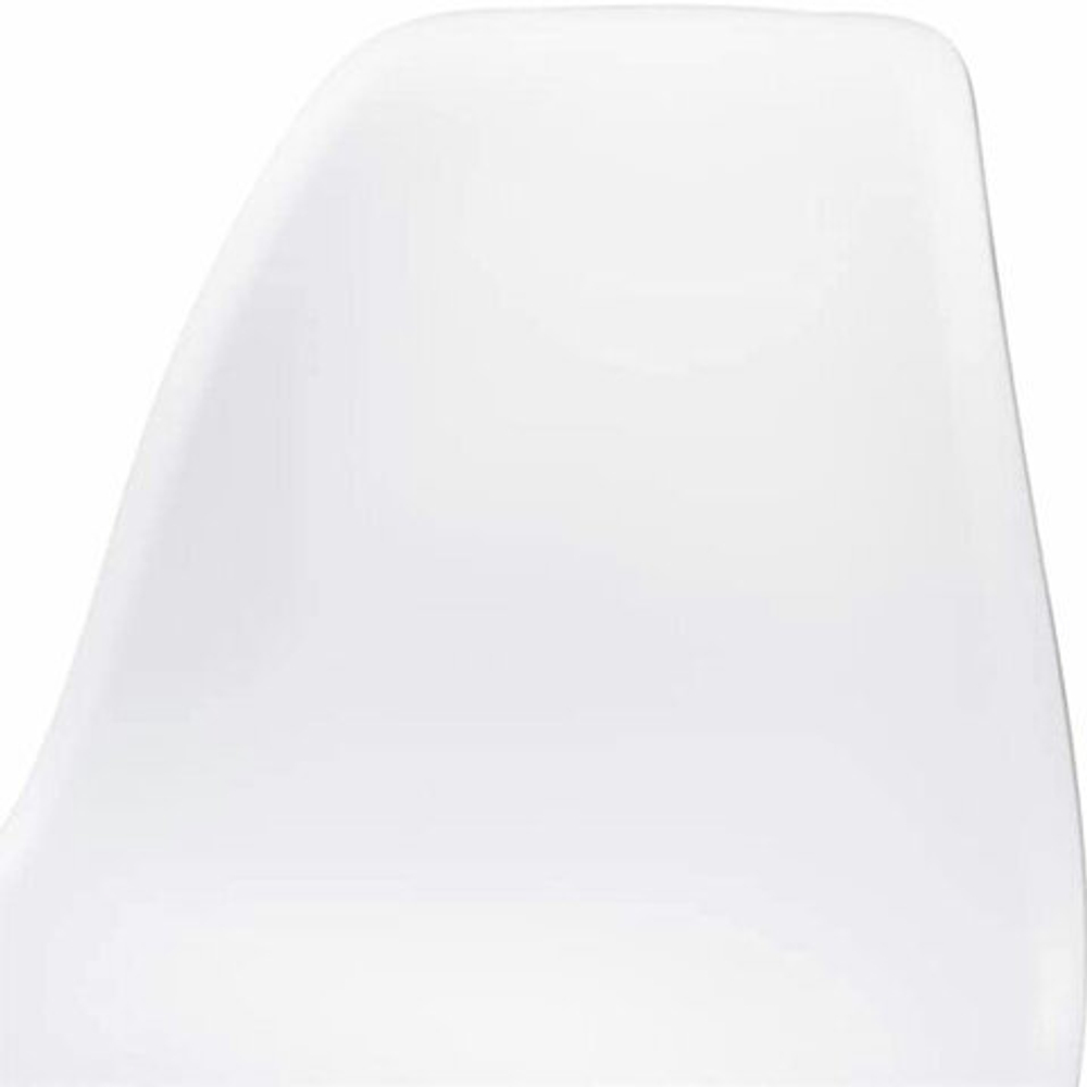 Стулья BRABIX "Eames CF-010", КОМПЛЕКТ 4 шт., пластик белый, опоры дерево/металл, 532630, 2033A