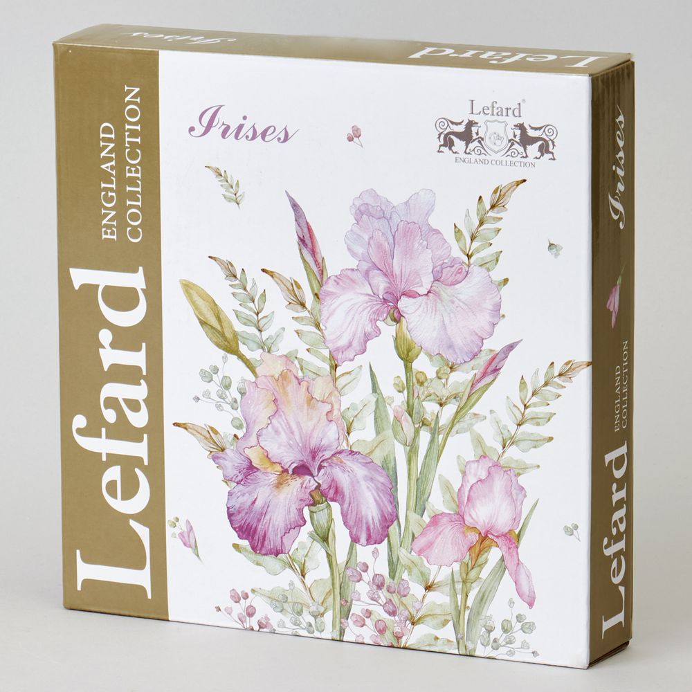 НАБОР ТАРЕЛОК ЗАКУСОЧНЫХ LEFARD "IRISES" 2 ШТ. 20,5*2 СМ (КОР=16НАБ.)