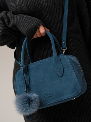 Замшевая сумка Polly DBR 31348 синий туман