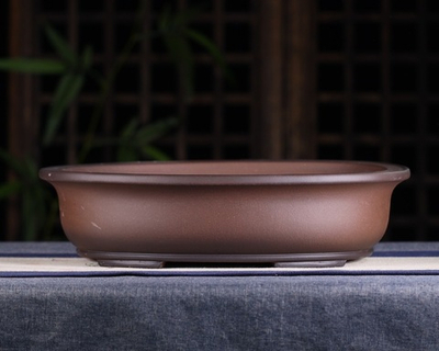 Состаренный неглазурованный горшок для бонсай высокого качества (исинская керамика) | 43.0*36.0*11.0