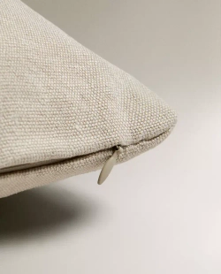 ZARA HOME ЛЬНЯНАЯ НАВОЛОЧКА ДЛЯ ДЕКОРАТИВНОЙ ПОДУШКИ, ЦВЕТ ЛЬДА