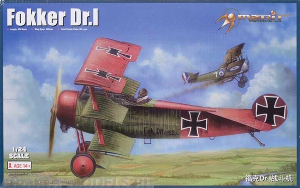 62403 I Love Kit 1/24 Истребитель Fokker Dr.I