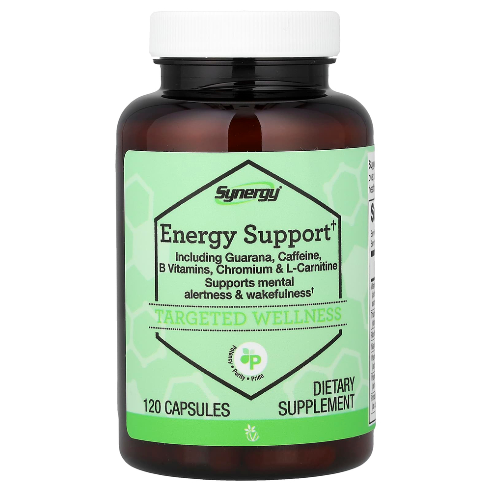 Vitacost, Synergy®, добавка для поддержки уровня энергии, 120 капсул