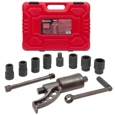 Гайковерт ручной с редуктором 1''(Головки-24мм,27мм,30мм,32мм,33мм,38мм,41мм,1''и адаптер 1'', длина-270мм, передаточное число 1:58, 4800 Н/м) FORCEKRAFT FK-34122136 HS