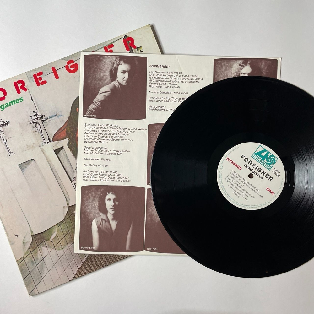 Винтажная виниловая пластинка LP Foreigner Head Games (Japan 1979) (No Obi) The Modern Day