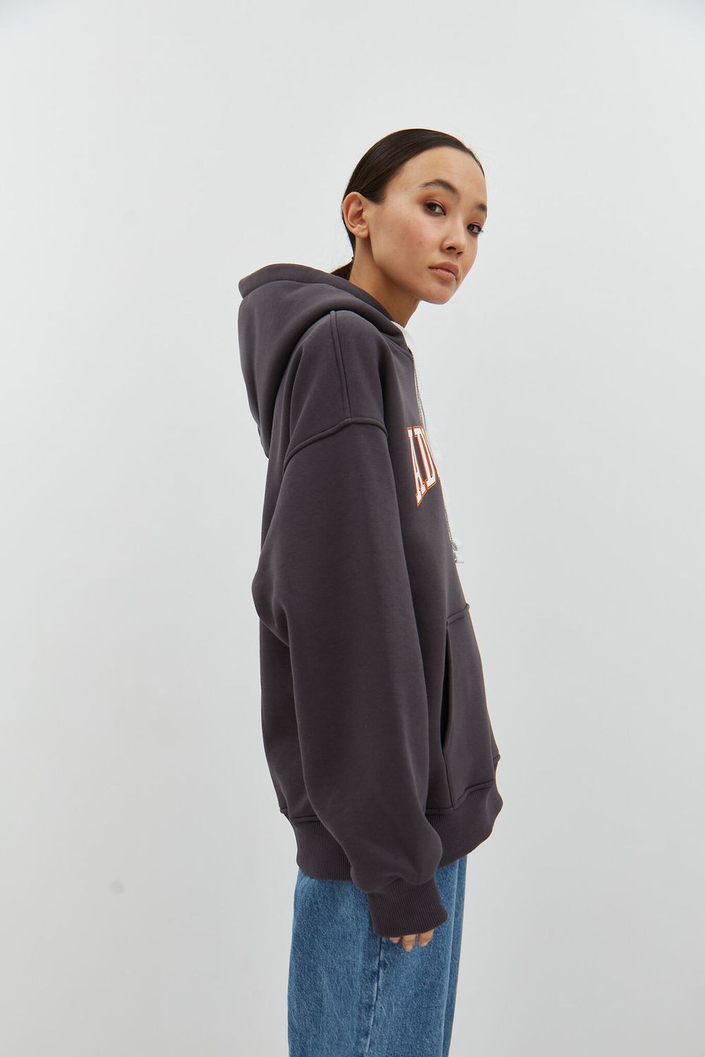 Худи Miracle Apparel Adventure University Винтажный серый